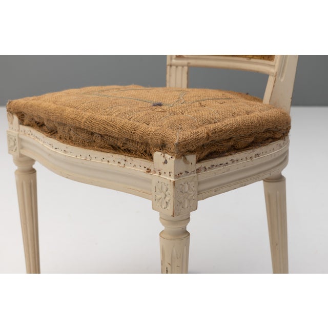 Cream French Dining Chairs, 1930, Set of 8 For Sale - Image 8 of 11