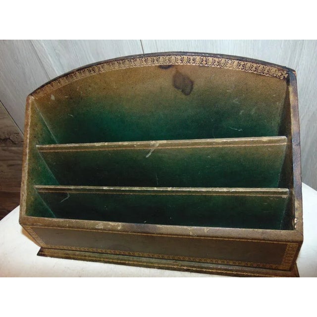 Art deco, letter shelf, documents, dimensions width 30 cm. height 19.5 cm. depth 12.5 cm.