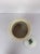 Beige Vintage Studio Pottery Jar Lid Vine Leaf Design Handcrafted Ceramic For Sale - Image 8 of 9