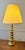 Metal Mid 20th Century Brass Toned Turned Lamp For Sale - Image 7 of 10