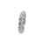 Modern Ladies 14k White Gold Full Eternity 2.93ct Diamond Wedding Band, Size 4 For Sale - Image 3 of 6