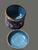 Late 20th Century Vintage Asian Cobalt Blue Floral Cloisonné Covered Jar For Sale - Image 5 of 7