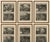 Antique Bible Print Set, Genesis & Exodus Scenes, Mortier c.1700 This attractive group of six original early-18th-century...