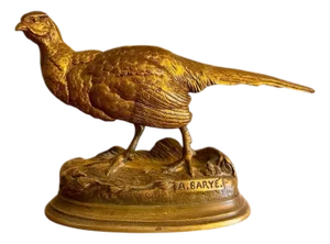 Bronze Pheasant by Louis Alfred Barye