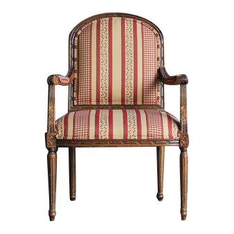 Ethan Allen Carved Nicole Accent Chair Chairish