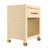 Contemporary Matthew Izzo Home Pelham Natural Grasscloth One Drawer Side Table With Rattan Wrapped Handle For Sale - Image 3 of 5