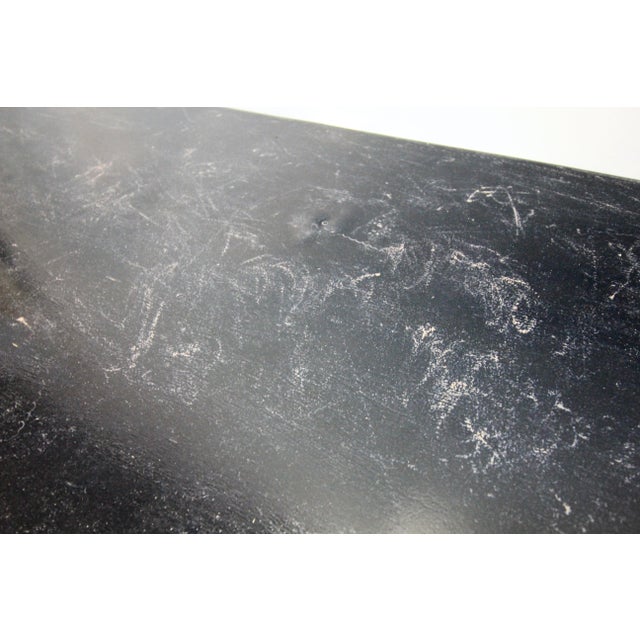 Large Black Lacquer Thomas Pheasant for Baker Greek Key Coffee Table For Sale - Image 9 of 10