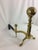 Brass Cannonball Andirons - A Pair For Sale - Image 5 of 8