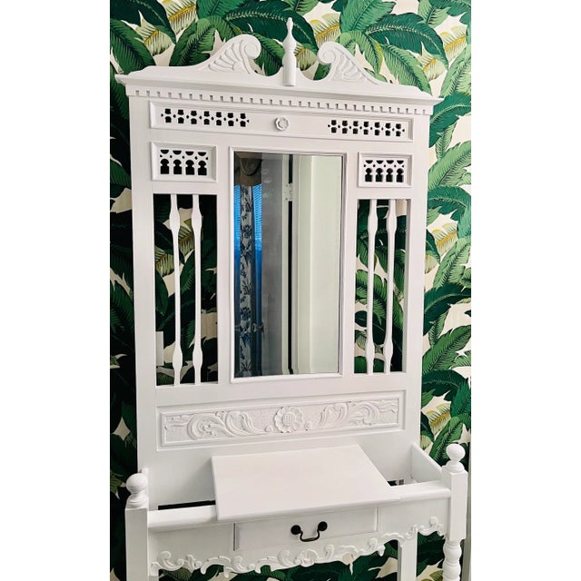 Early 20th Century White Hall Tree For Sale In Miami - Image 6 of 6