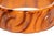 Vintage Art Deco Carved Bakelite Amber Orange Bangle Bracelet, 1930's For Sale In Miami - Image 6 of 15