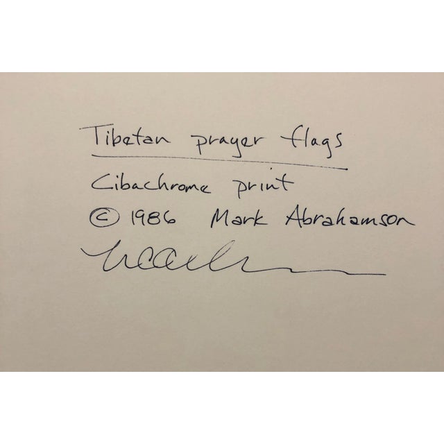 Impressionist Mark Abrahamson, Vintage Photograph Cibachrome Tibetan Prayer Flags Colorful Vibrant Photo Print, 1986 For Sale - Image 3 of 11