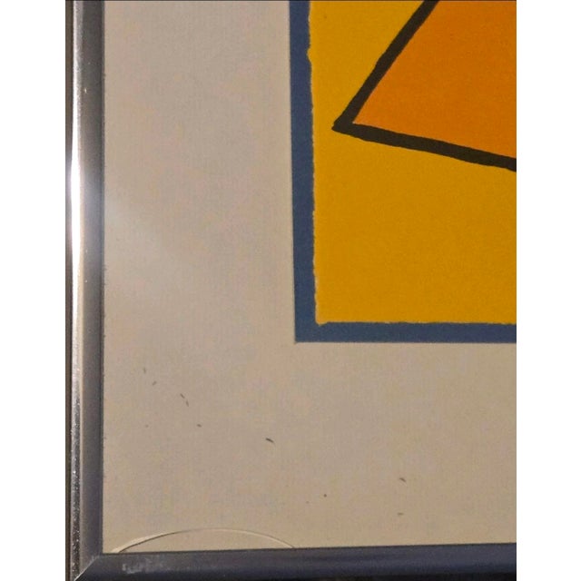 1970s Alexander Calder Original Lithograph Signed Numbered Edition Framed #80/100 MCM For Sale In Phoenix - Image 6 of 7