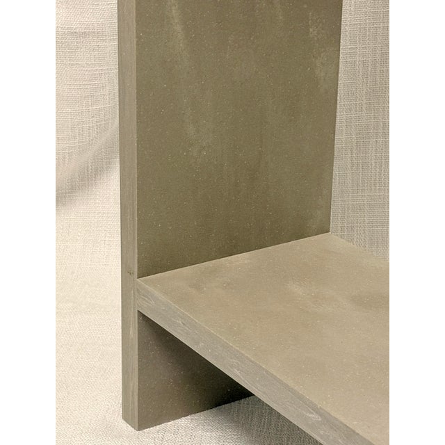 1990s 1990s Minimalist Micro-Polished Concrete Skinny Console / Side Table For Sale - Image 5 of 5