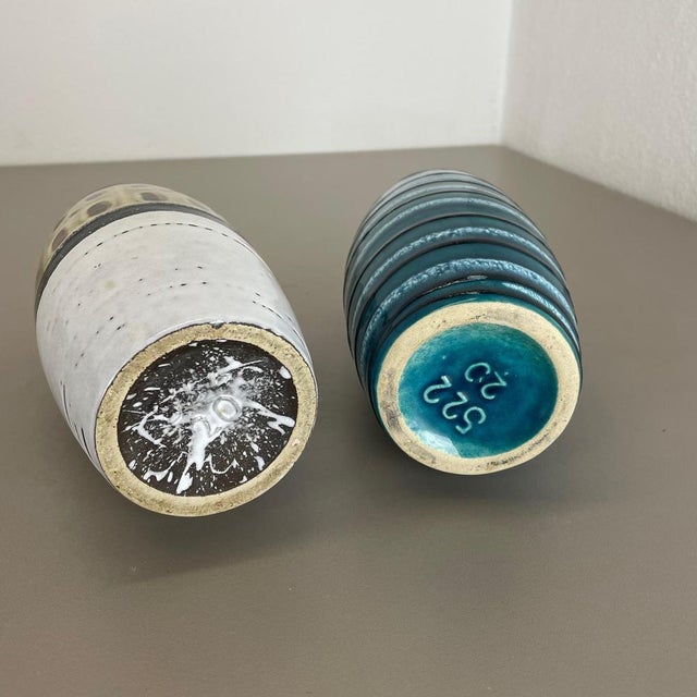 Pop Art Pottery Fat Lava Vases from Scheurich, Germany, 1950s, Set of 2 For Sale - Image 16 of 18