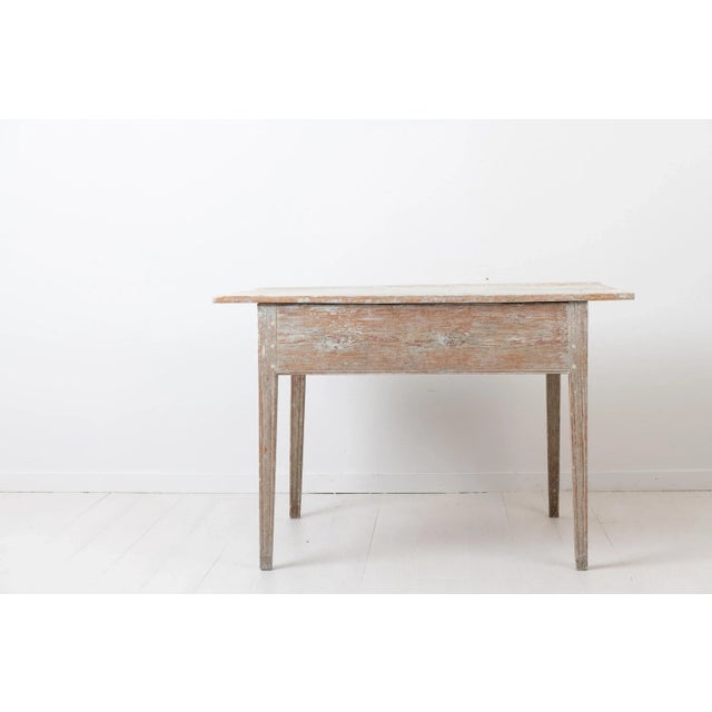 Wood Swedish White Pine Wall Table For Sale - Image 7 of 14