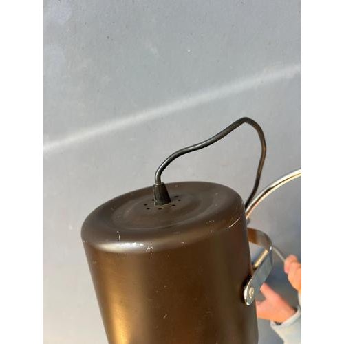 Vintage Brown Anvia Bucket Wall Lamp For Sale - Image 10 of 13