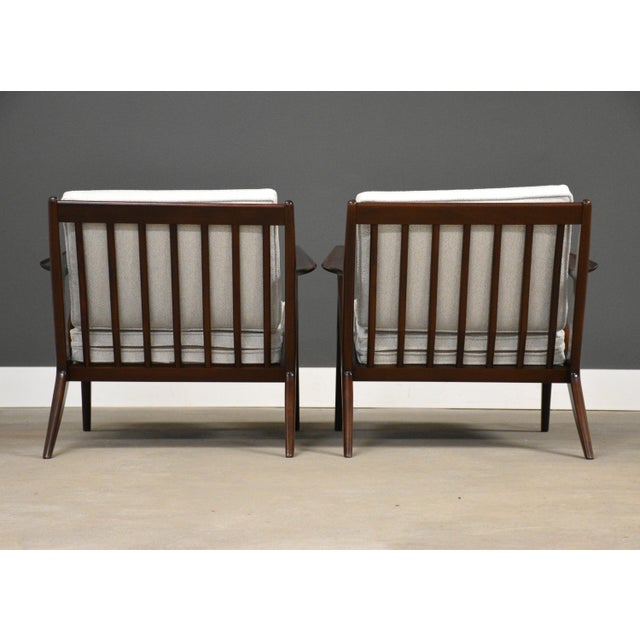 Wood 1950s Poul Jensen for Selig Z Lounge Chairs - A Pair For Sale - Image 7 of 11