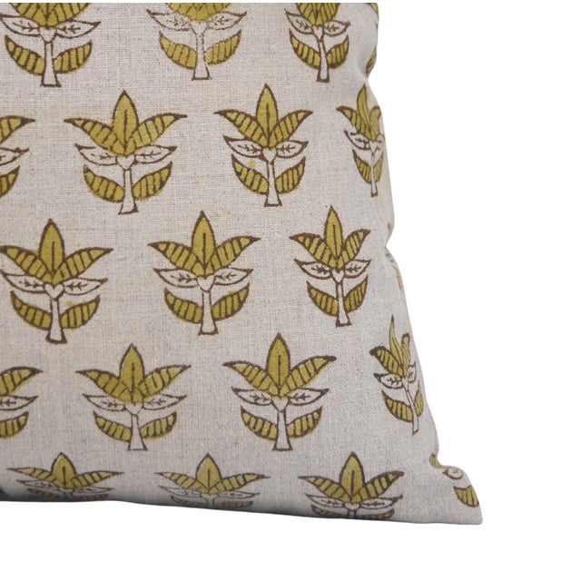 Not Yet Made - Made To Order Fabdivine Handcrafted Pillow Cover With Block Prints Pure Linen 26x26 Inch - 7Patti For Sale - Image 5 of 6