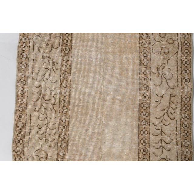 Mid 20th Century Anatolian Beige Bohemian Runner For Sale - Image 10 of 10