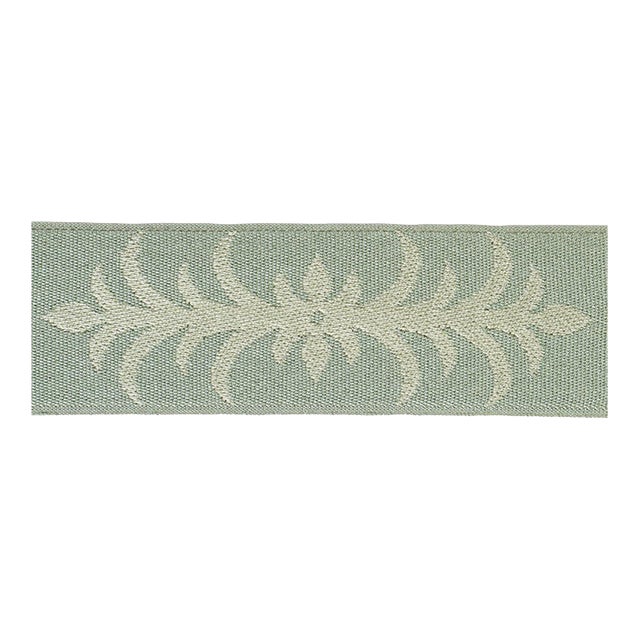 SAMPLE - Schumacher x Celerie Kemble Acanthus Tape In Sage For Sale