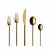 Contemporary Mepra Due 5-Piece Flatware Set, Oro For Sale - Image 3 of 3