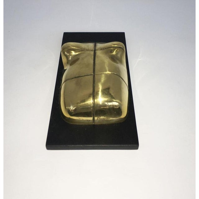 1980s Vintage Italian Bronze Abstract Sculpture by Jiro Sugawara, 1980 For Sale - Image 5 of 18