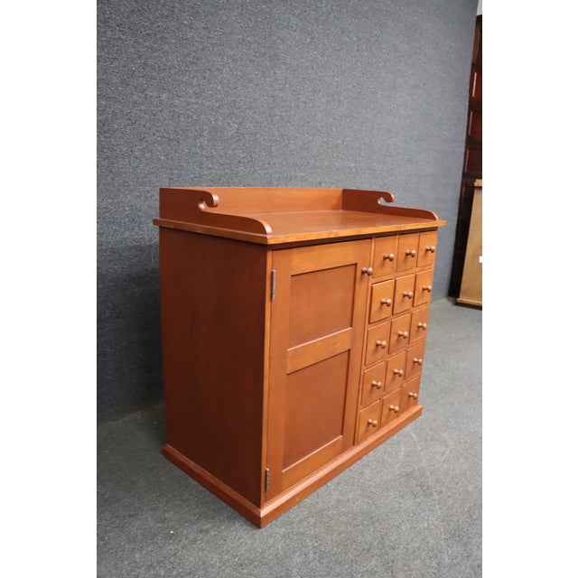 American Bench-Made Solid Cherry Apothecary Cabinet For Sale - Image 3 of 14