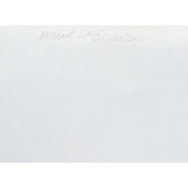 1990s 1990s "Yellow Figure in Black Stockings" Abstract Oil Painting by Michael Willam Eggleston For Sale - Image 5 of 5