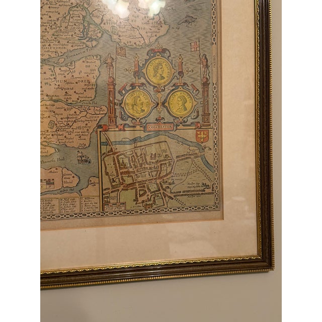 Map of the English County of Essex by John Speed for Henry Overton, 18th Century For Sale - Image 9 of 10