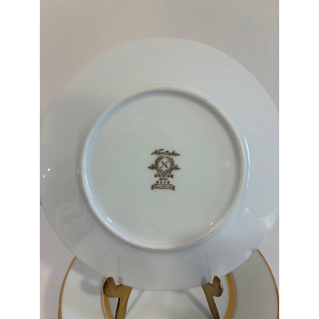 Vintage Noritake Gold Rim China Bread Plates, Set of 8 For Sale - Image 9 of 10