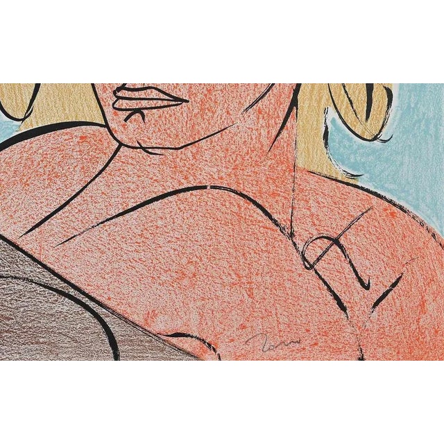 Paolo e Francesca is an original lithograph realized by Tono Zancanaro in 1981. Hand-signed. Artist's Proof. This piece is...