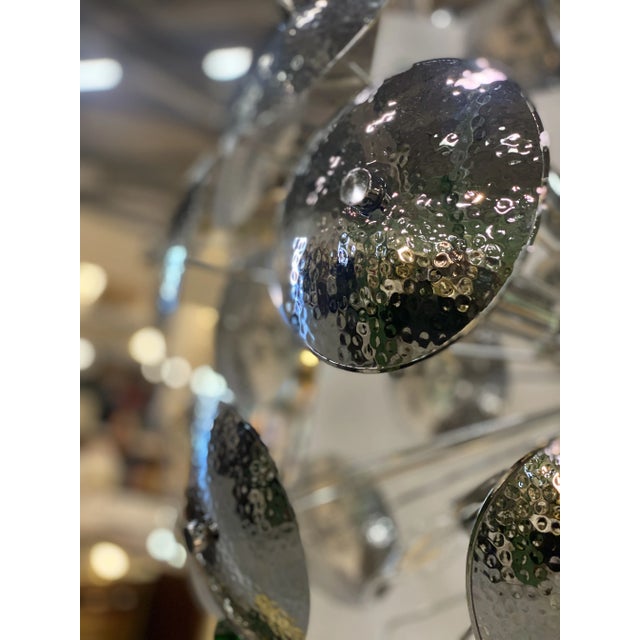 Brass Contemporary Italian Hand-Made Brass Cap Sputnik Chandelier For Sale - Image 8 of 10