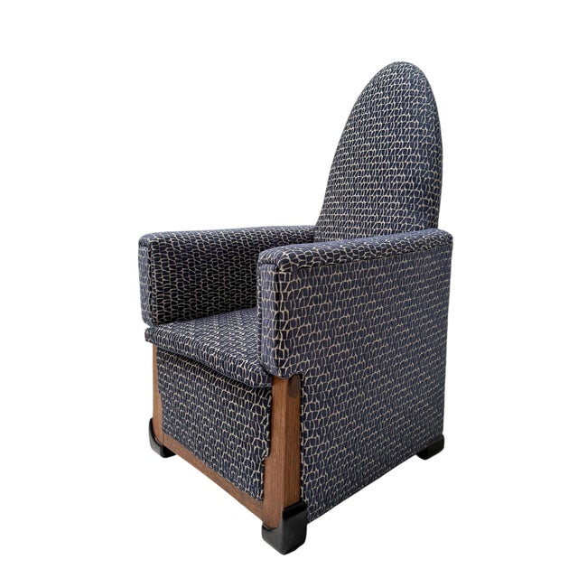 Art Deco Lounge Chair in Oak and Macassar Ebony by Paul Bromberg, 1927 For Sale - Image 9 of 14