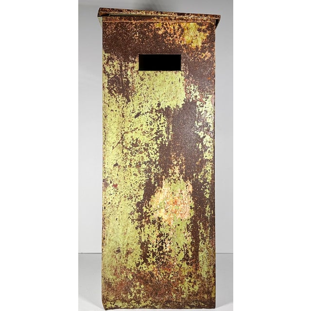1930s Vintage Industrial Metal Hamper C. 1940s For Sale - Image 5 of 18
