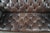 Late 20th Century Baker Furniture Stately Homes Tufted Brown Leather & Walnut Chatsworth Sofa For Sale - Image 11 of 15