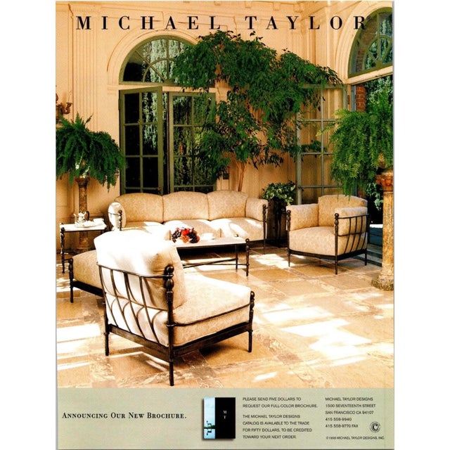 Vintage Michael Taylor Montecito Style Lounge Chair & Loveseat Set For Sale - Image 18 of 18