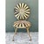Vintage Heavily Distressed Francois Carre Sunburst Metal Chair For Sale - Image 12 of 12