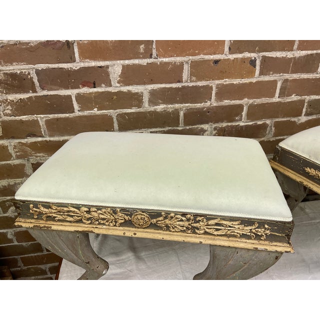 19th Century Italian Neoclassical Benches For Sale - Image 4 of 8