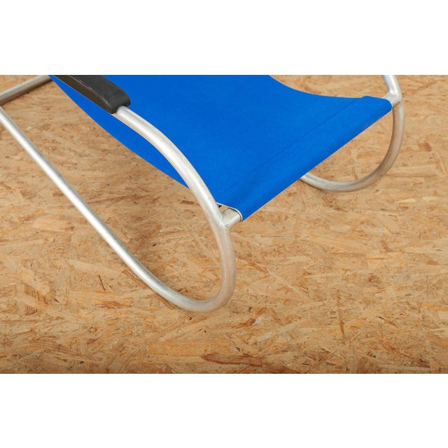 Lido Lounger in Blue by Battista and Gino Giudici, 1935 For Sale - Image 5 of 15