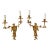 Vintage Chinoiserie Dore Bronze Wall Sconces-a Pair For Sale