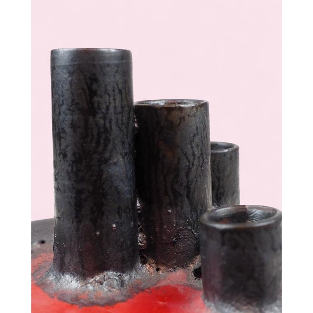 Brutalist Fat Lava Candleholder, 1970s For Sale - Image 12 of 15