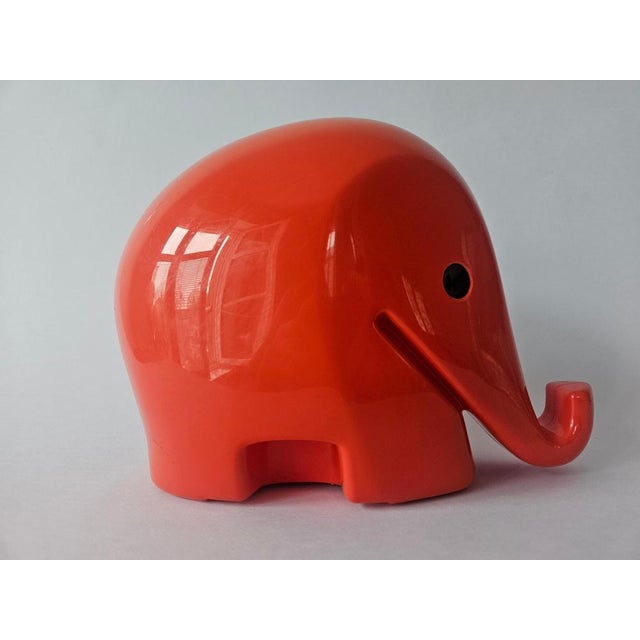 XMidcentury Money Box Elephant, Designed attributed to Luigi Colani, Drumbo, 1970s For Sale - Image 10 of 11