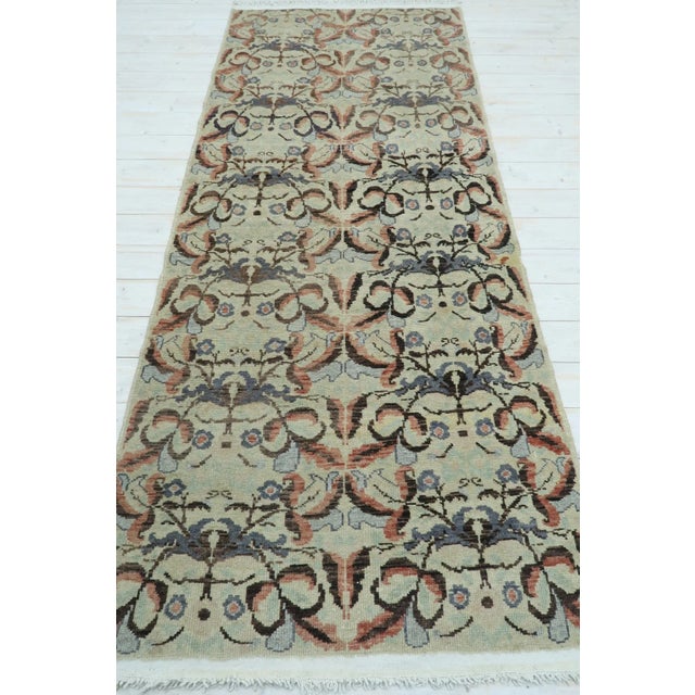 Beautiful vintage Turkish kilim runner rug made pure handspun wool and dyed naturally. Beautiful colours. this vintage...
