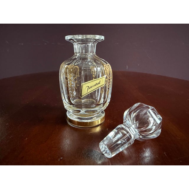 Baccarat Baccarat Crystal Malmaison Empire Perfume Bottle. Never Used With Original Sticker Attached. For Sale - Image 4 of 7