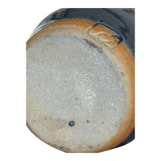 Ephraim Pottery Small Arts & Crafts Cabinet Vase – Blue & Teal Drip Glaze For Sale