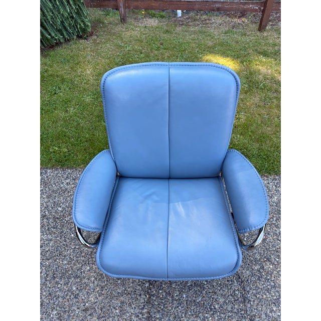 2020s Ekornes Stressless City Low-Back Recliner Chair With Standard Base For Sale - Image 5 of 10