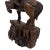 Brown Mid-20th Century Chinese Wood Carved God of Martial Wealth Status For Sale - Image 8 of 11