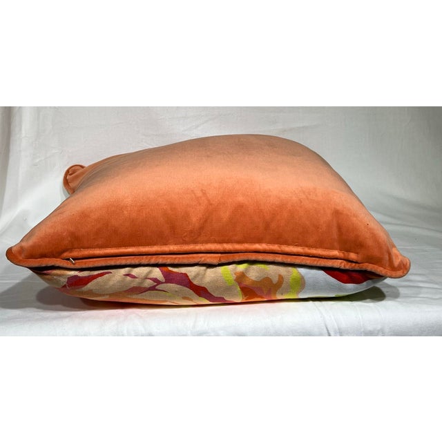 Fabricut Inc. Mega Chintz Floral Linen Isaac Mizrahi Pillow For Sale - Image 4 of 4