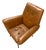 Vintage Cubist Leather Lounge Chair For Sale