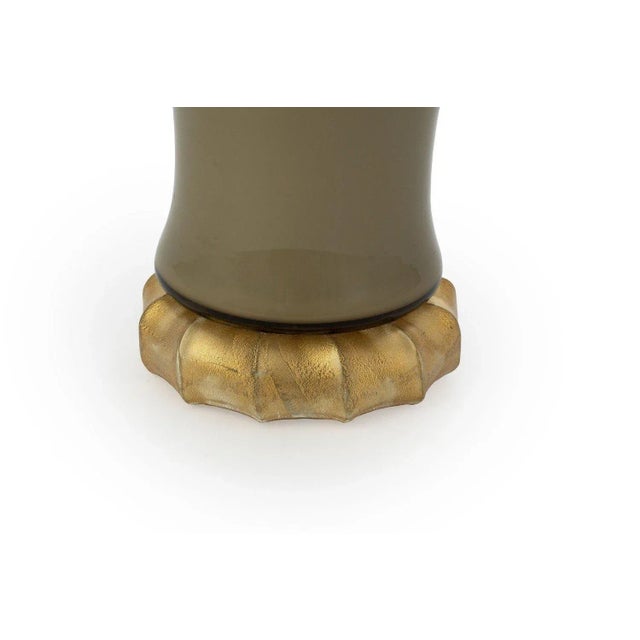 Gold Murano Glass Vases with 24 Kt Gold by 1295 Murano, Set of 2 For Sale - Image 8 of 15